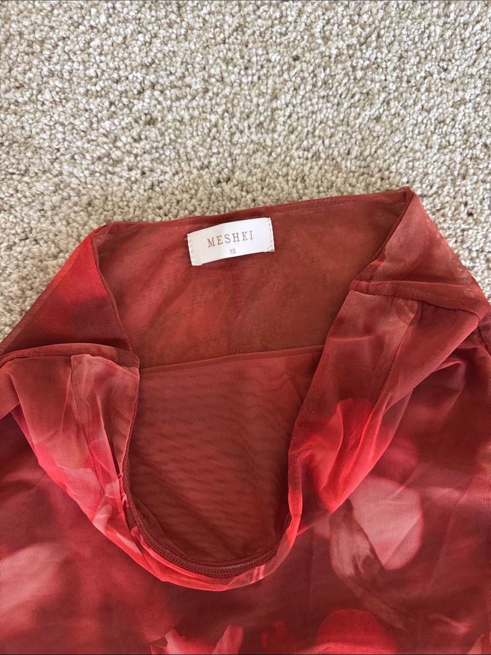 MESHKI Aphrodite Strapless Mesh Dress - Picture 2 of 3